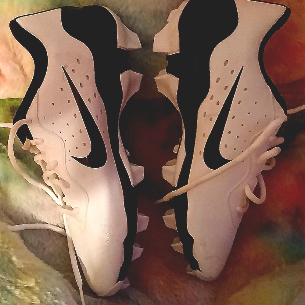 Nike Alpha Huarache 4 Keystone White Black Baseball Cleats DJ6524-101